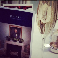 champagne at the Dukes Hotel