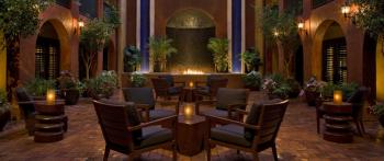 relax in the inner courtyard