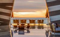 sunset views from the Grand Velas lobby