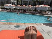 poolside relaxation at Hotel Del Coronado