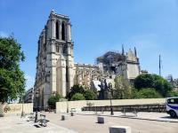 Notre Dame Cathedral under repair sadly