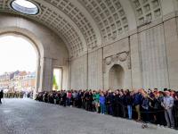 attending the nightly "Last Call" at the Menin Gate
