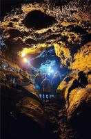 walk through ancient lava tubes at Gruta Caves