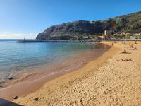 Madeira's Praia de Machico - one of the few sandy beaches on the island