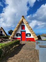old traditional homes of Santana, Madeira