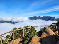 high above the cloud line at Bica da Cana
