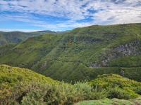 hiking Levadas following the mountains terrain