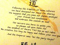 Tao's philosophy