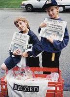 our kids as paper boys